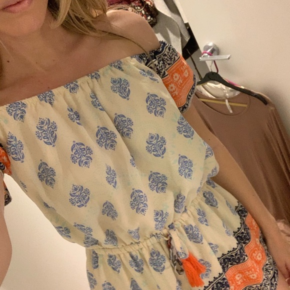 Mura Boutique OTS pattered romper - Picture 4 of 9